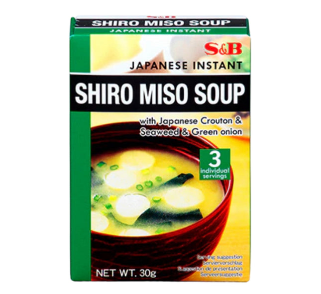 Japansk Shiro Miso Suppe med Crouton & Tang