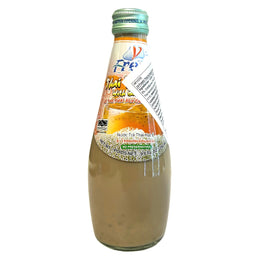 Thai tea with basil seeds
