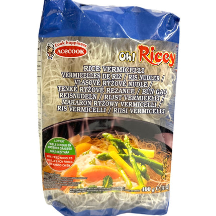 Acecook Risnudler 400g Oh Ricey BLÅ