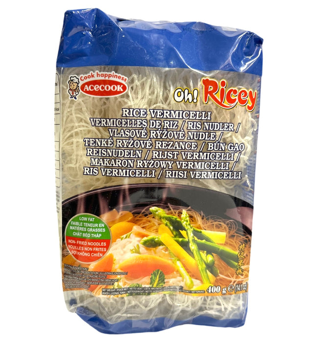 Acecook Risnudler 400g Oh Ricey BLÅ