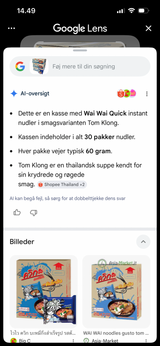 MAMA Tom Yum Hakket Grisekød Smag 90x60g