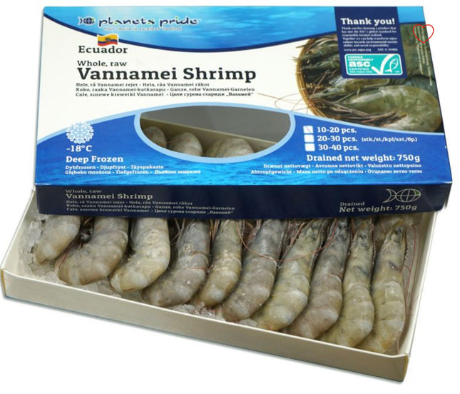 Vannamei Shrimp 10-20 stk