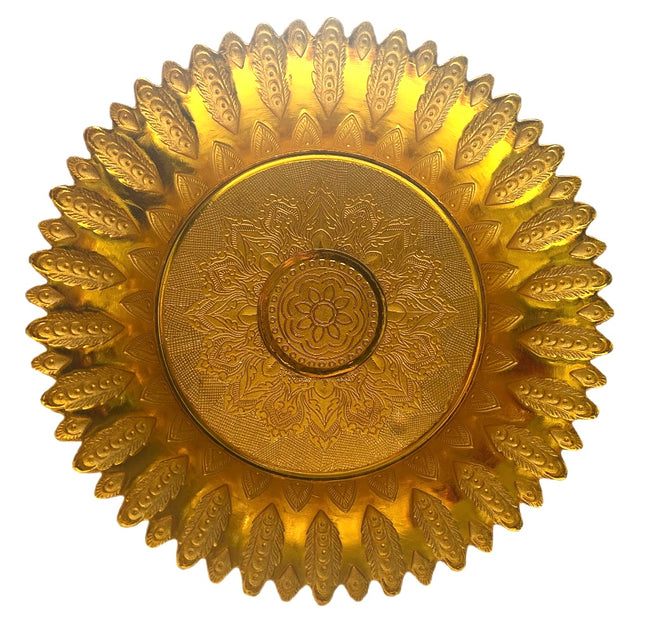 Thai Skål ø 29cm Guldfarvet