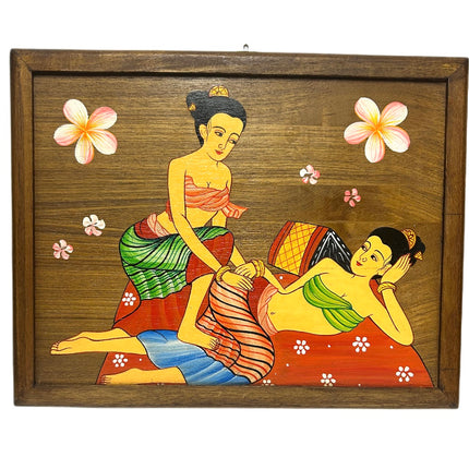 Thai Massage 8 Maleri på Træ