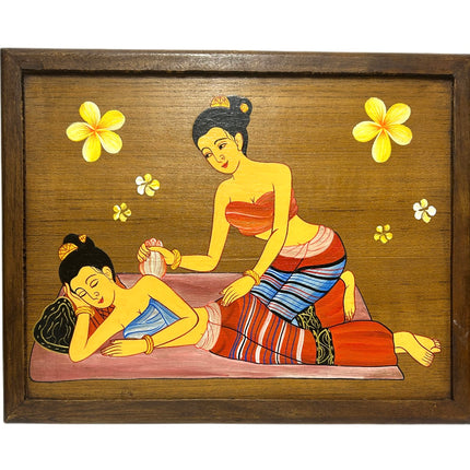Thai Massage 4 Maleri på Træ