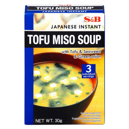 Japansk Miso Suppe Med Tofu, Tang & Forårsløg