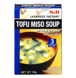 Japansk Miso Suppe Med Tofu, Tang & Forårsløg