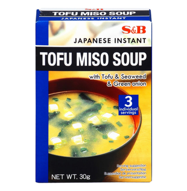 Japansk Miso Suppe Med Tofu, Tang & Forårsløg