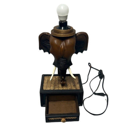 Bordlampe Elefant Med Skuffe