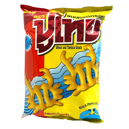 Sprøde Snacks Med Sort Pebersmag