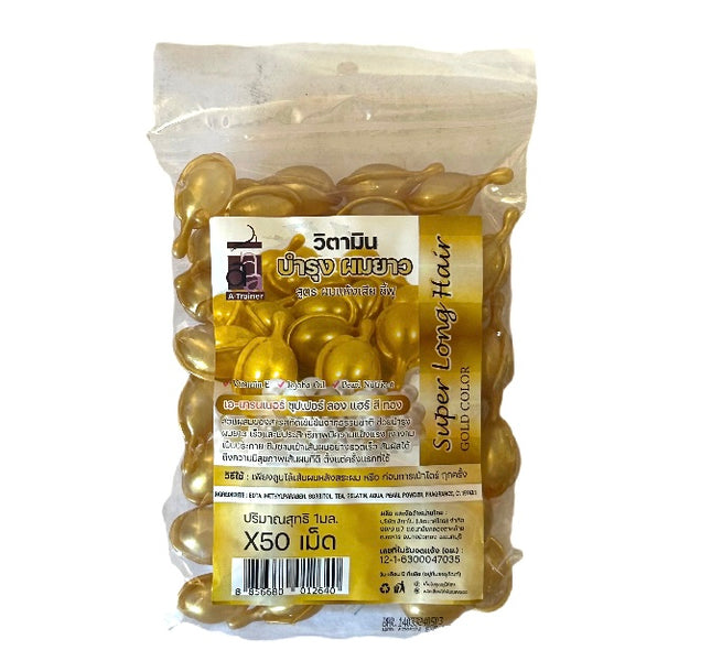 A-Trainer Super Long Hair Vitamin E & Jojoba Oil - Gold Color - 50 stk
