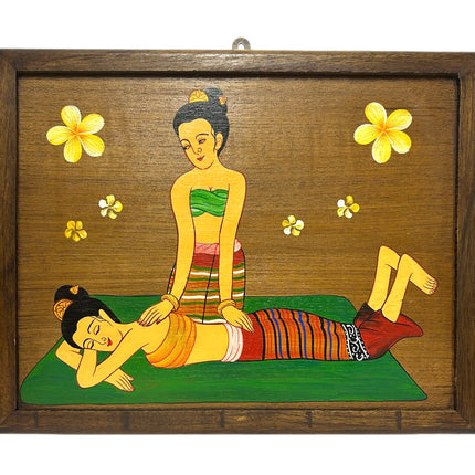 Thai Massage 3 Maleri på Træ