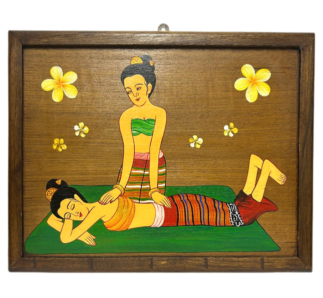 Thai Massage 3 Maleri på Træ