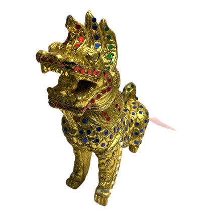 Tempel Løve Blå-Guld