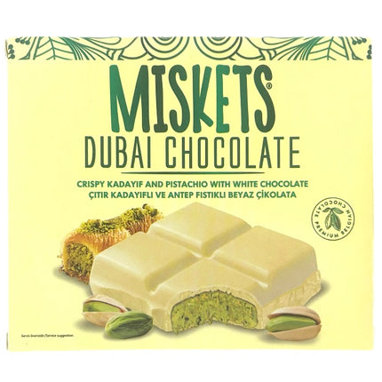 Dubai Chokolade Hvid, Misket, 100g