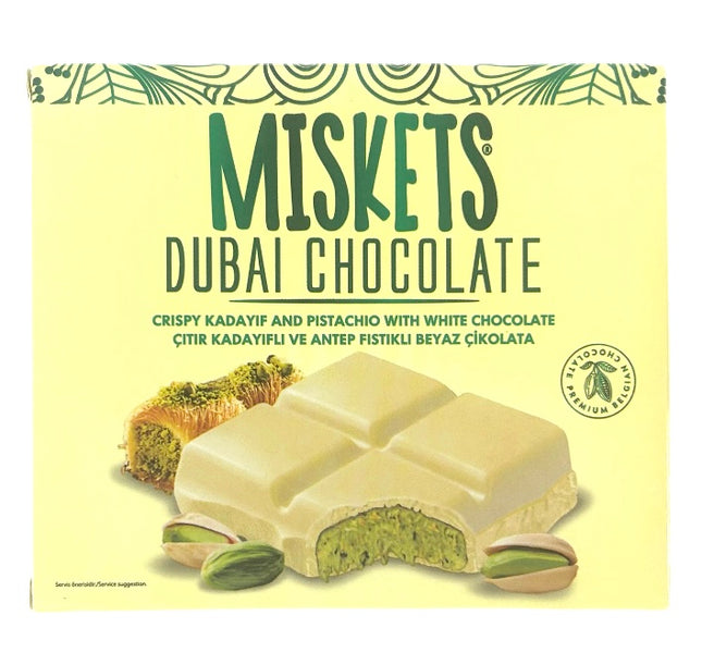 Dubai Chokolade Hvid, Misket, 100g