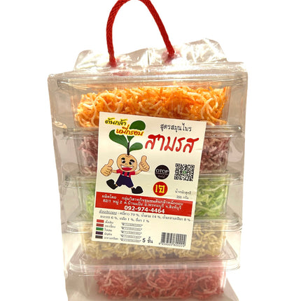 5-Farvet Nudel Snack 200g