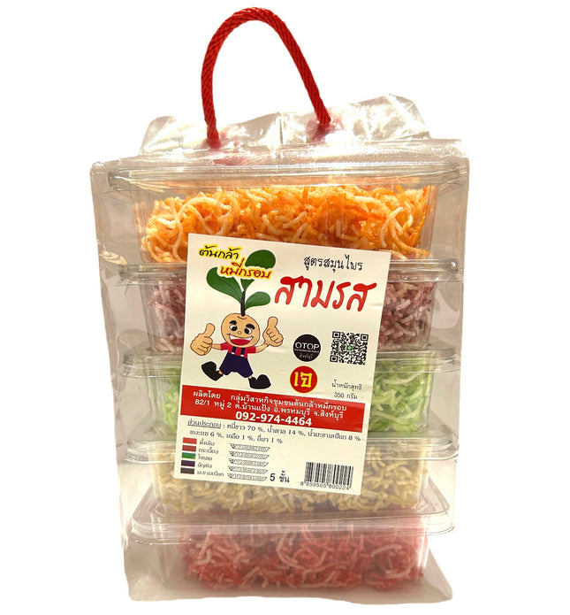 5-Farvet Nudel Snack 200g