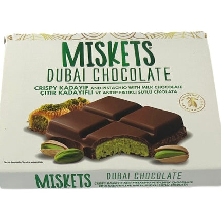 Miskets Dubai Chocolate - Mælkechokolade Med Kadayif & Pistacie