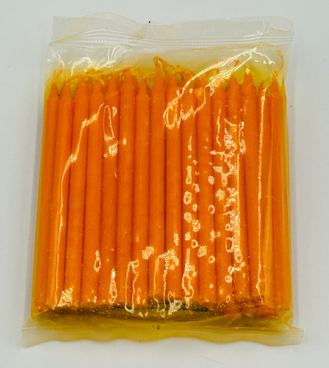 Orange lys 40 stk 10cm