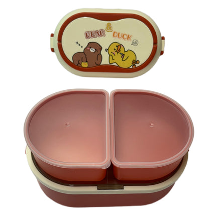 Lunchbox W/Compartments Red