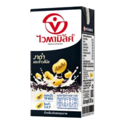 Vitamilk Double Black Sojamælk Med Sort Sesam Og Sorte Ris