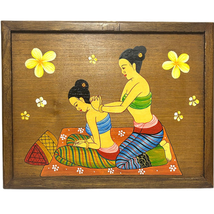 Thai Massage 5 Maleri på Træ