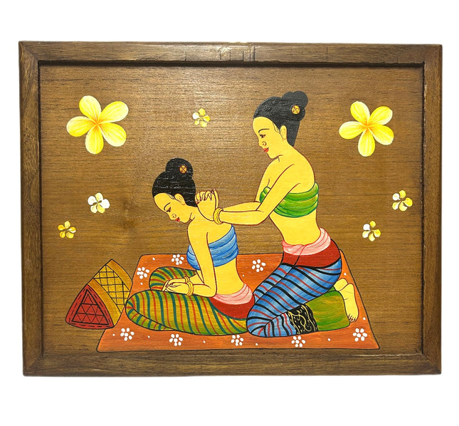 Thai Massage 5 Maleri på Træ