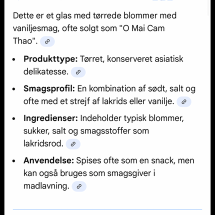 Vanilje Blomme 120g (Man Cam Thao)