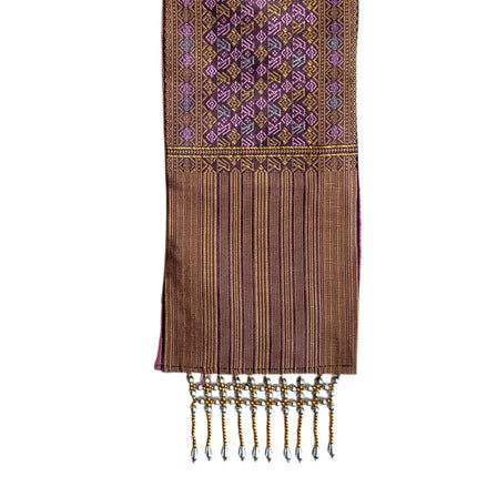 Thai Sengeløber Lilla Mønster 150 x 1920 mm