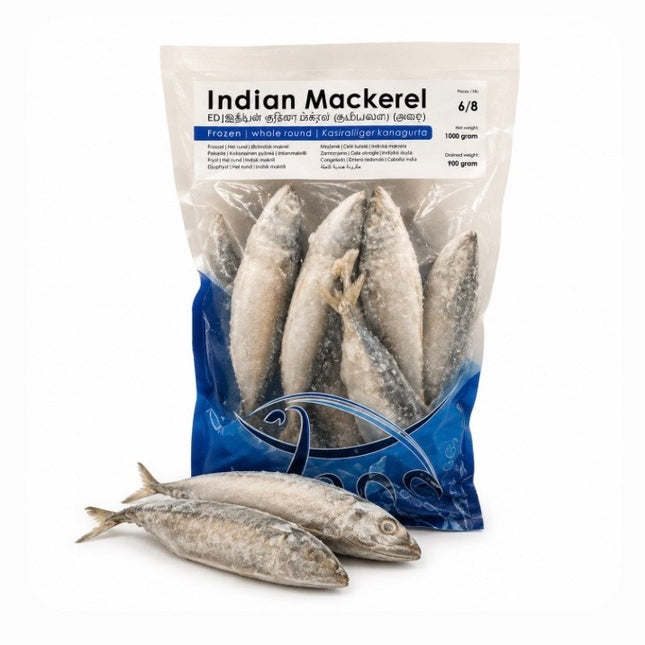 Indian Mackerel 6/8 - 1000 g
