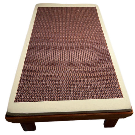 Top Lagen Blomster Blå/Orange 1075 x 1765 mm