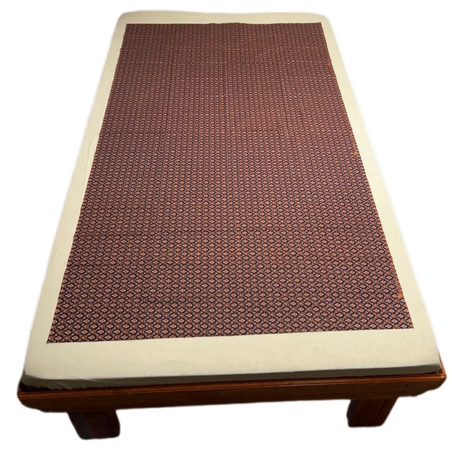 Top Lagen Blomster Blå/Orange 1075 x 1765 mm