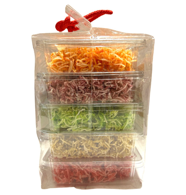 5-Farvet Nudel Snack 200g