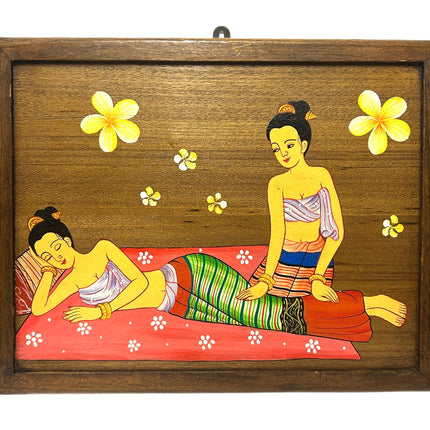 Thai Massage 1 Maleri på Træ