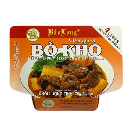 Bao Long Vien Gia Vi Bo Kho Stewed Beef Seasoning 75gr. (4×18,75gr.)