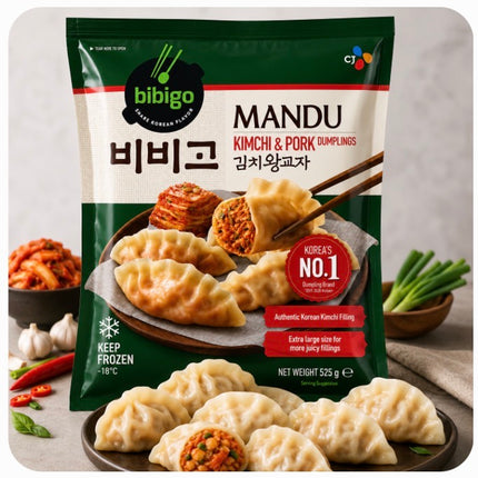 Mandu Kimchi & Svinekød Dumplings 525g