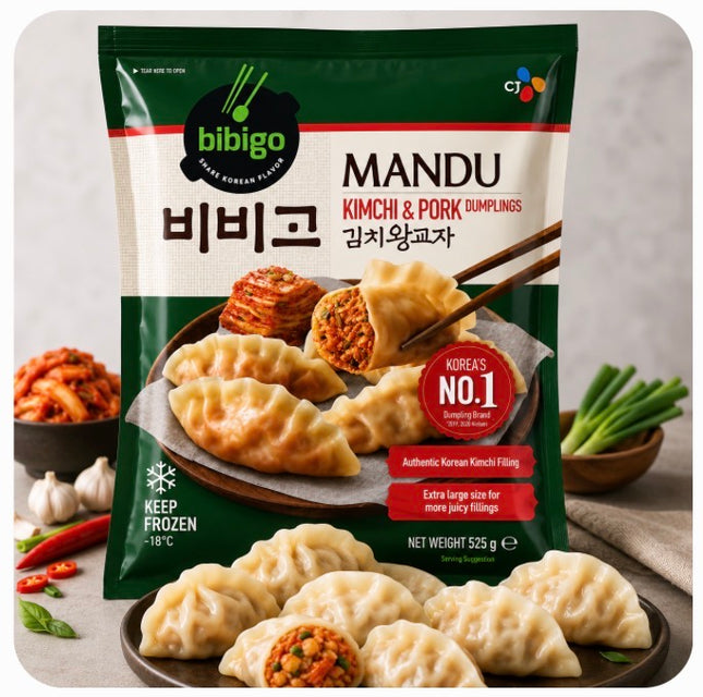 Mandu Kimchi & Svinekød Dumplings 525g