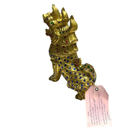 Tempel Løve Blå-Guld