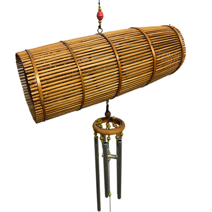 Vindspil Bambus Drømmefanger Håndlavet. Bambus ø 12cm L 30cm