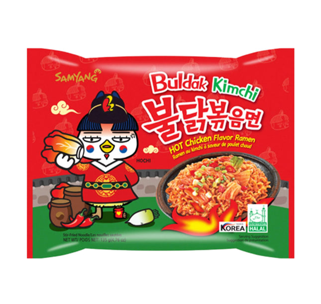 Buldak Kimchi Kylling Ramen Hurtig Nudler