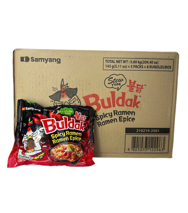 Buldak STEW Stærk Kylling 40x145g STORKØB
