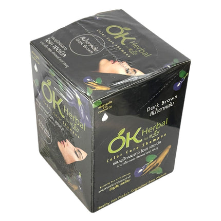 OK Herbal Color Care Shampoo - Dark Brown