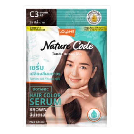 Lolane Nature Code Botanic Hair Color Serum - Brown 4,0
