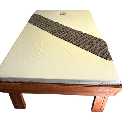 Thai Sengeløber Blå/Lilla med Guldmønster 340 x 1980 mm