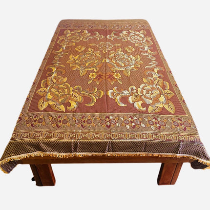 Sengetæppe Brun-Guld 1780x2100 mm