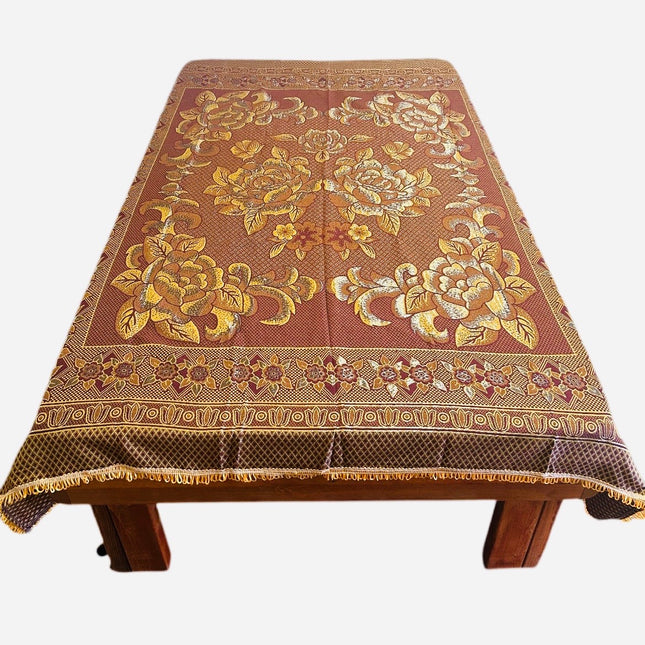 Sengetæppe Brun-Guld 1780x2100 mm