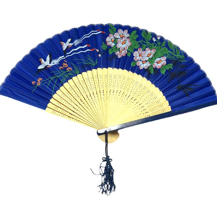 Vifte Mørkeblå M/Blomster (38cm)