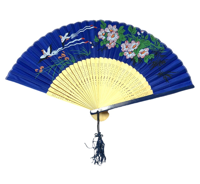 Vifte Mørkeblå M/Blomster (38cm)