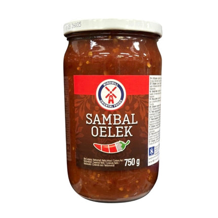 Chili Paste Sambal Oelek 750g. Styrke 3 Chilier
